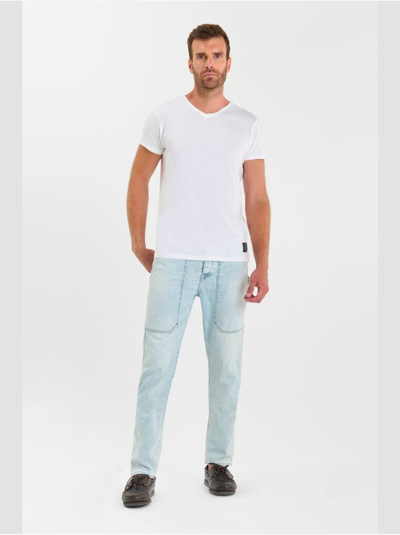 Jeans loose droite 'Le Temps Des Cerises' Bleu - Kiabi