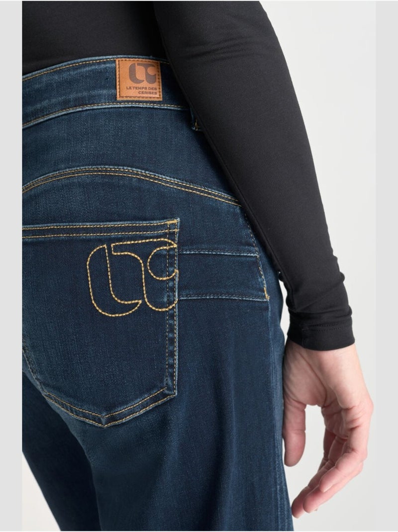 Jeans loose large 7/8ème 'Le Temps Des Cerises' Bleu - Kiabi