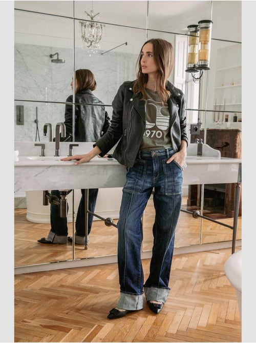 Jeans loose large 'Le Temps Des Cerises' - Kiabi
