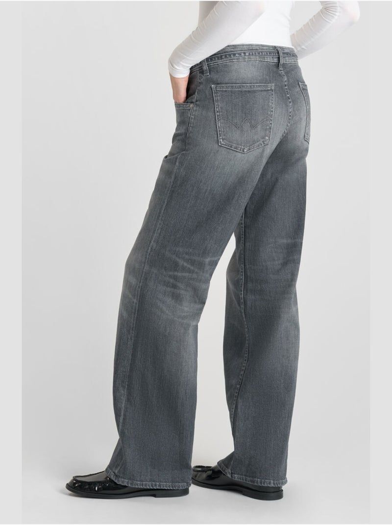 Jeans loose large 'Le Temps Des Cerises' Gris - Kiabi