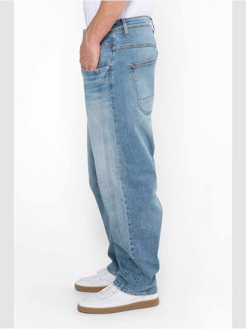 Jeans loose loose large 'le temps des cerises' Bleu - Kiabi