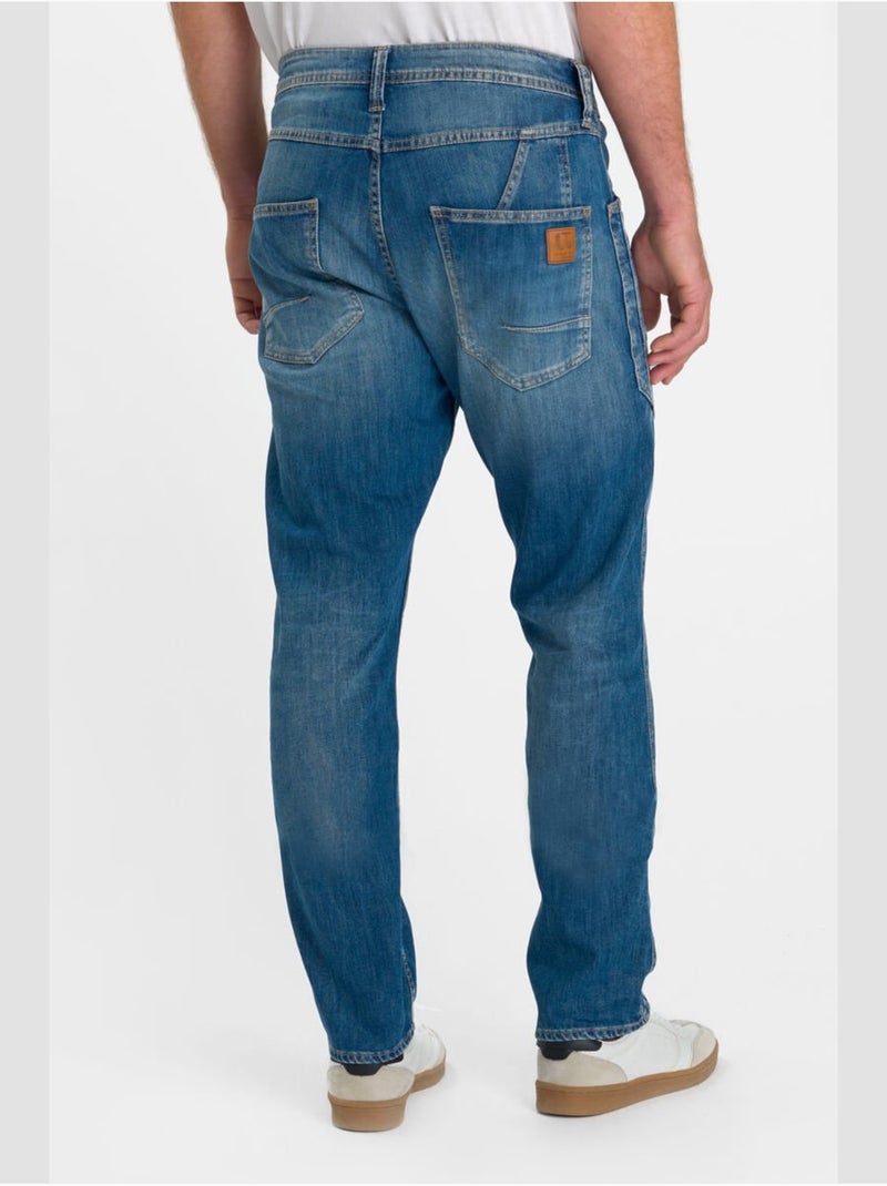 Jeans loose loose large 'le temps des cerises' Bleu - Kiabi