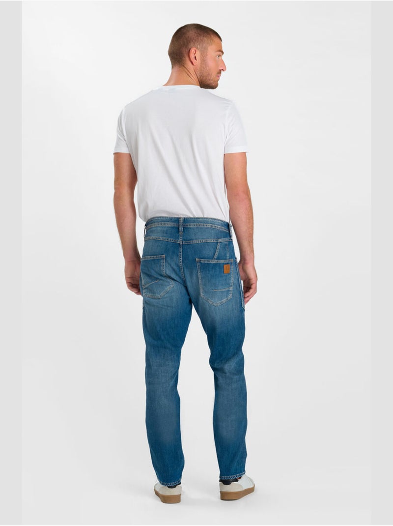 Jeans loose loose large 'le temps des cerises' Bleu - Kiabi