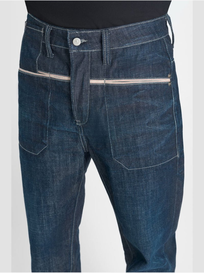 Jeans loose loose large 'le temps des cerises' Bleu - Kiabi