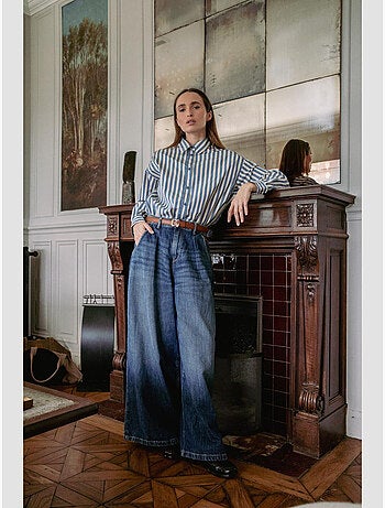Jeans LOUVY loose large 'Le Temps Des Cerises'