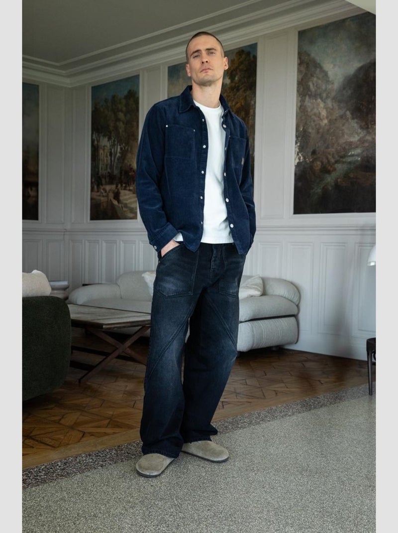 Jeans LUDOLF loose large 'Le Temps Des Cerises' Bleu - Kiabi