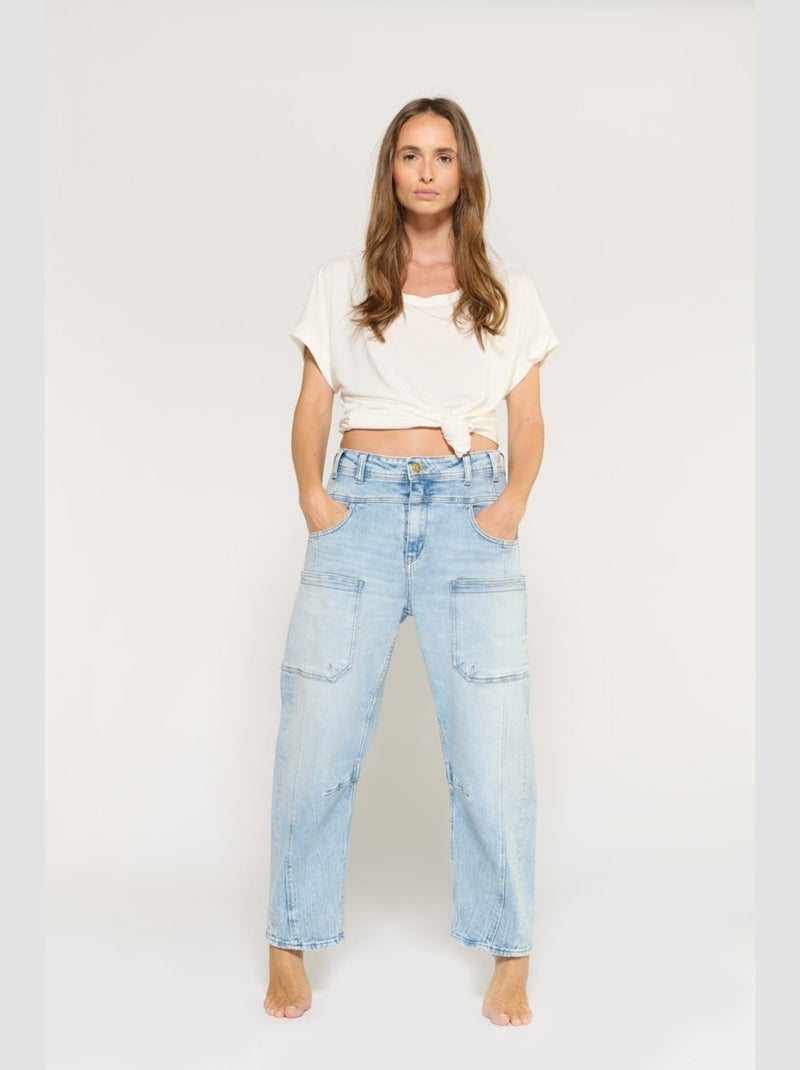 Jeans MADIENEO loose large 'Le Temps Des Cerises' Bleu - Kiabi