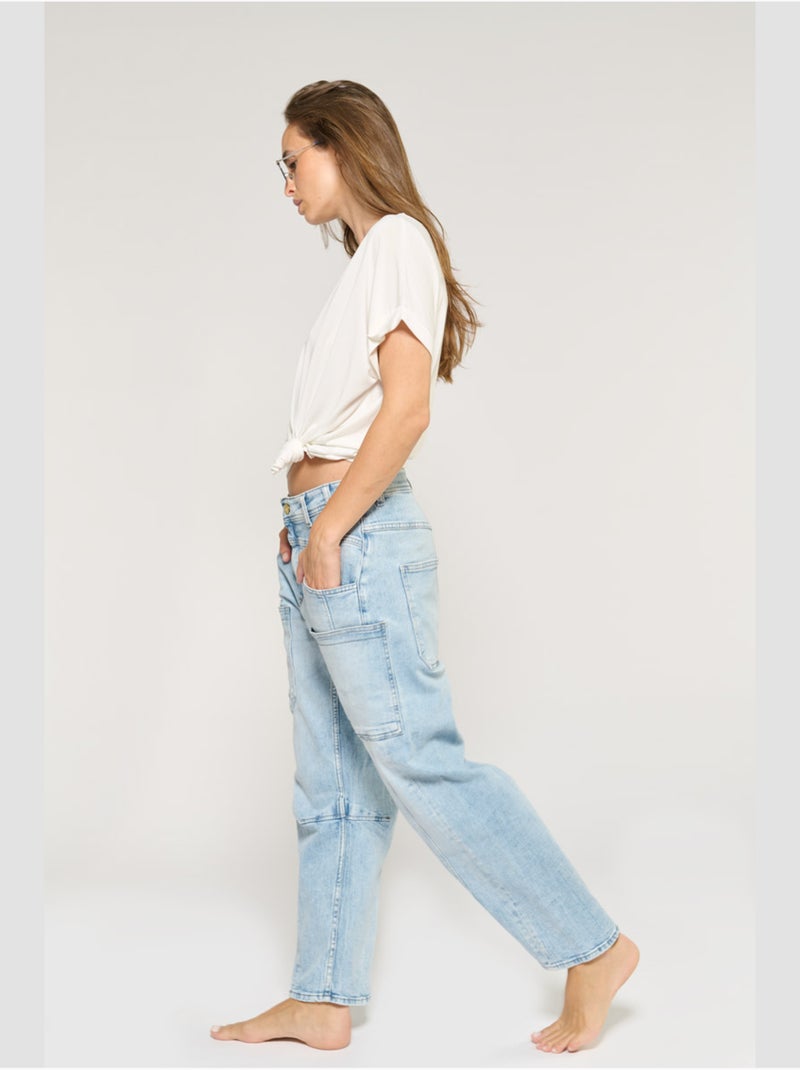 Jeans MADIENEO loose large 'Le Temps Des Cerises' Bleu - Kiabi