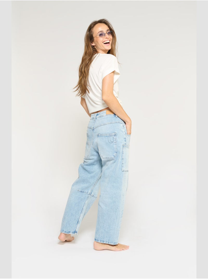 Jeans MADIENEO loose large 'Le Temps Des Cerises' Bleu - Kiabi