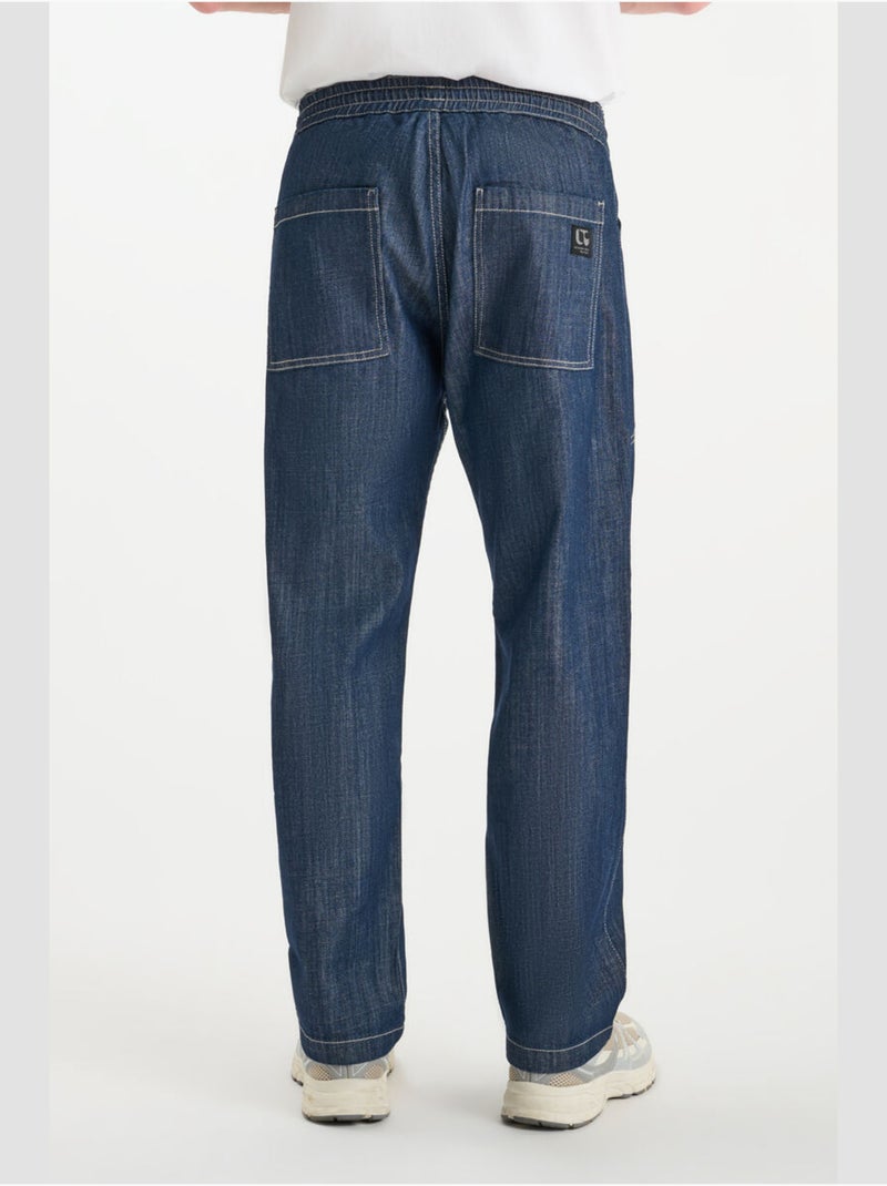 Jeans MILAK loose large 'Le Temps Des Cerises' Bleu - Kiabi