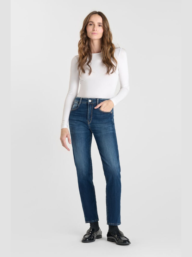 Jeans mom 7/8ème 'Le Temps Des Cerises' Bleu - Kiabi