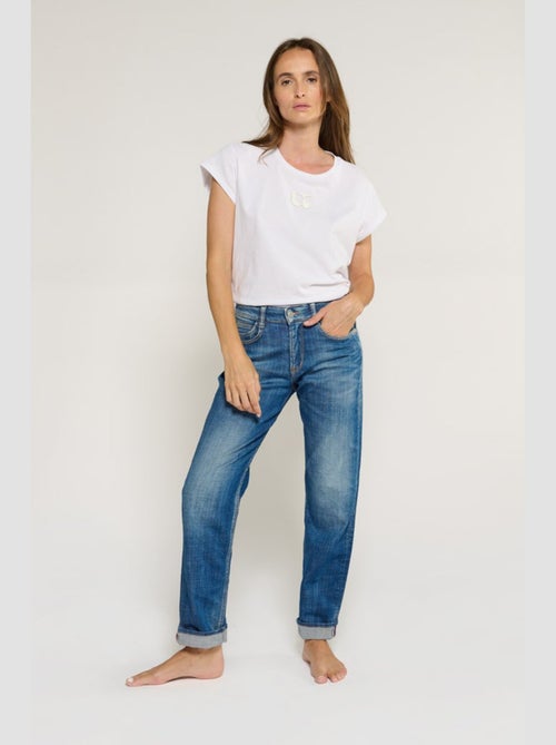 Jeans mom 7/8ème 'Le Temps Des Cerises' - Kiabi
