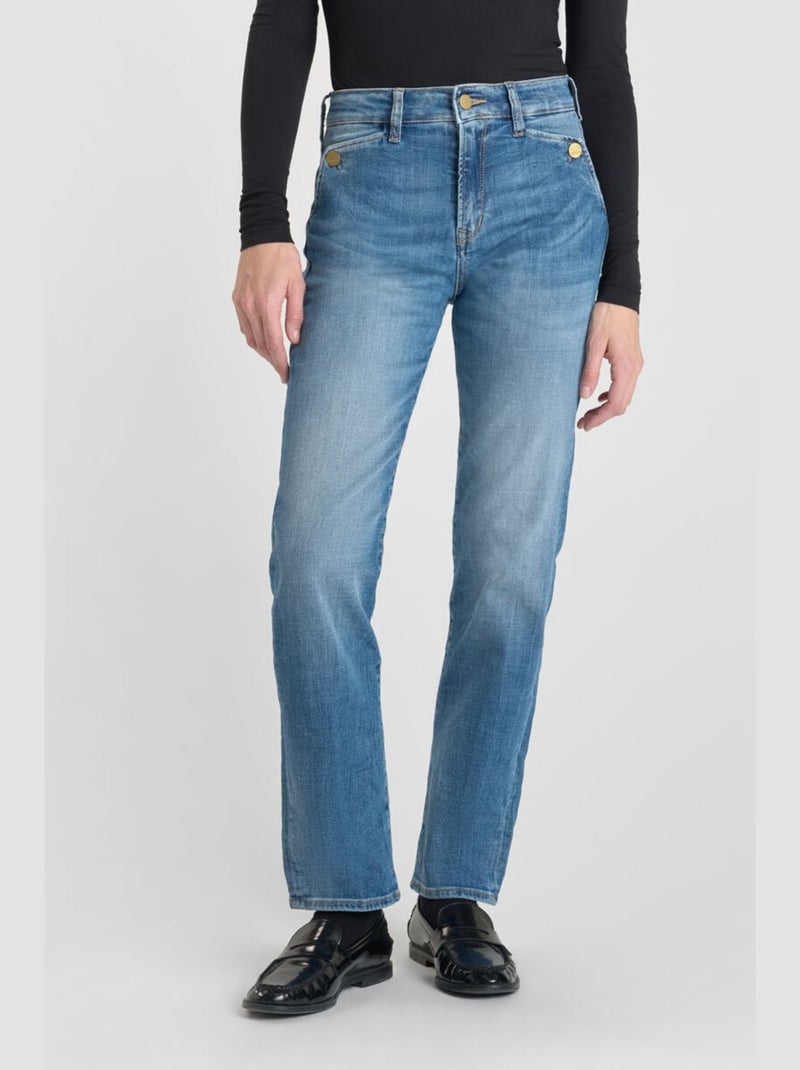 Jeans mom 7/8ème 'Le Temps Des Cerises' Bleu - Kiabi