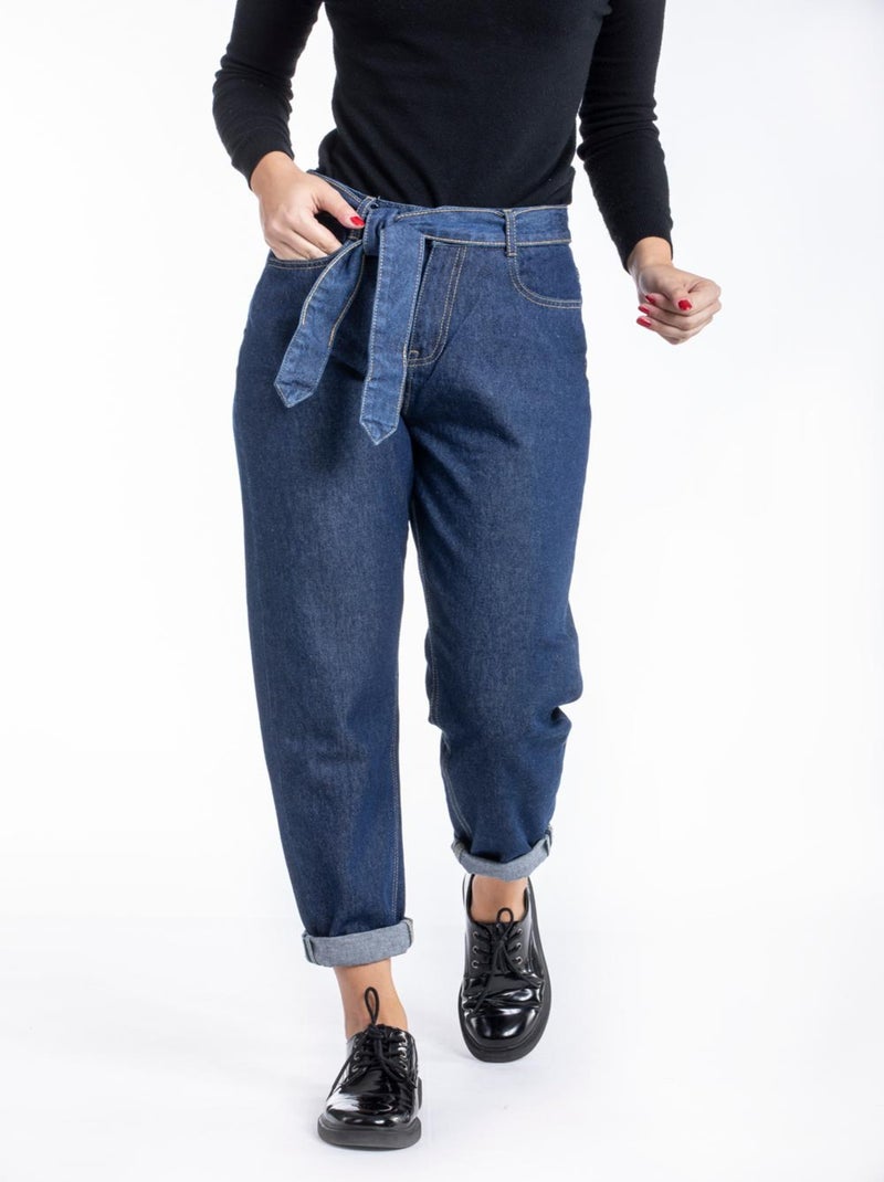 Jeans mom ONOR DENIM 'Rica Lewis' Bleu - Kiabi