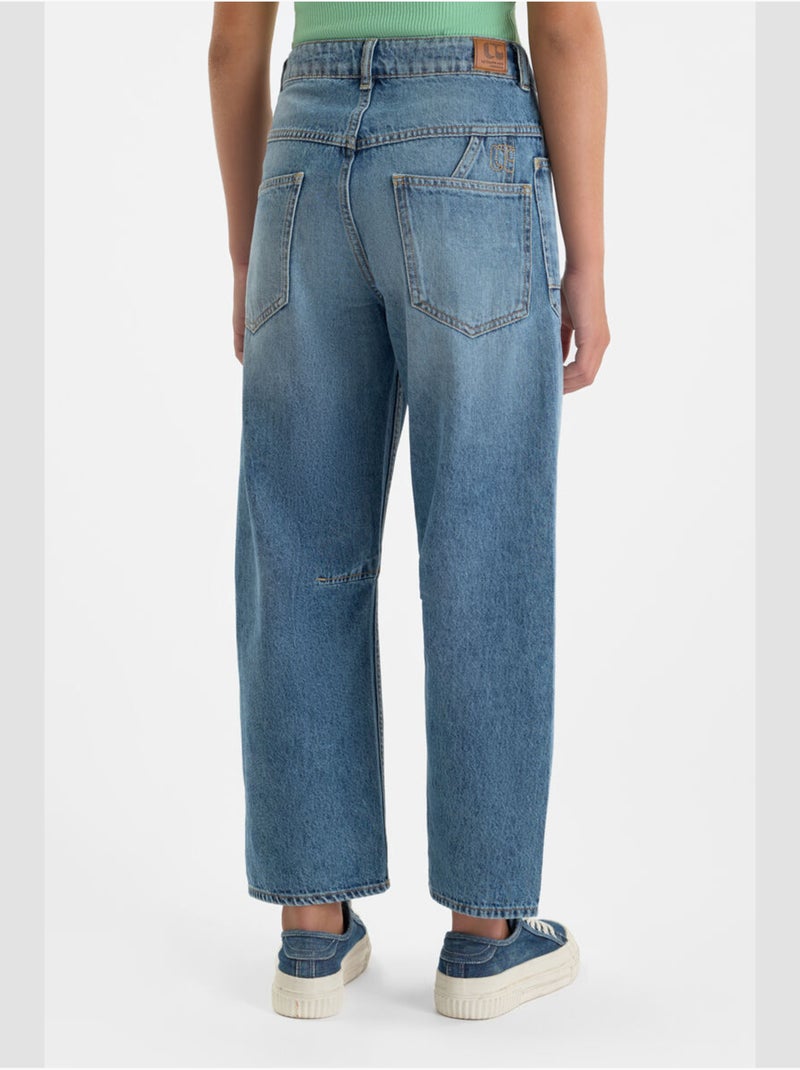 Jeans MONTICEL loose large 'Le Temps Des Cerises' Bleu - Kiabi