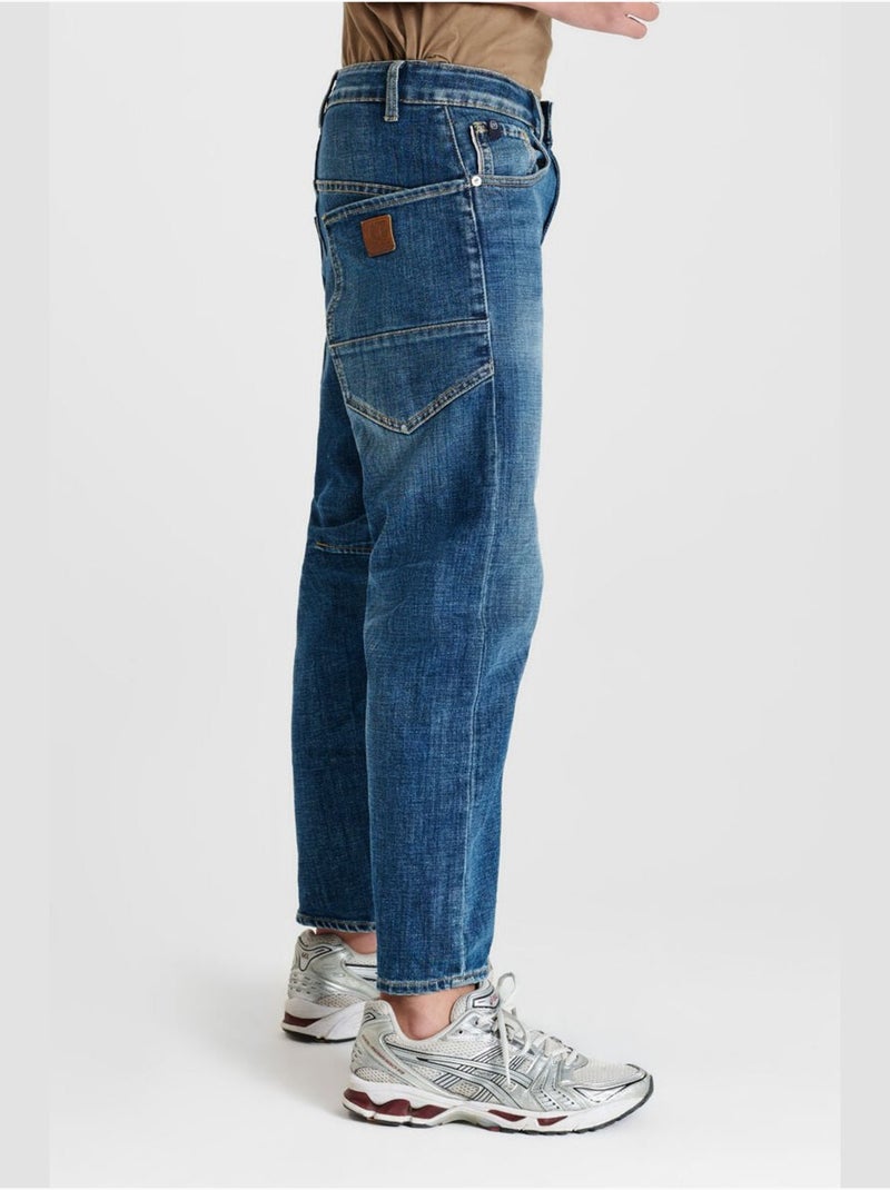 Jeans NOAH loose large 'Le Temps Des Cerises' Bleu - Kiabi