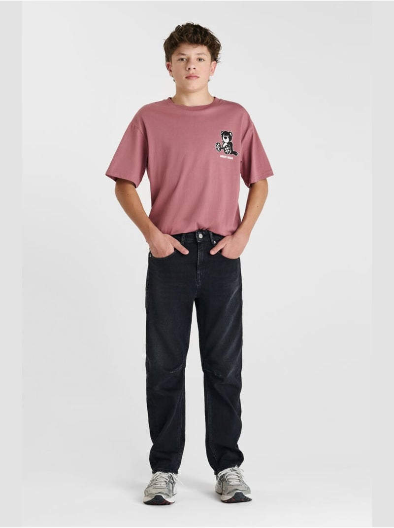 Jeans NOAH loose large 'Le Temps Des Cerises' Noir - Kiabi