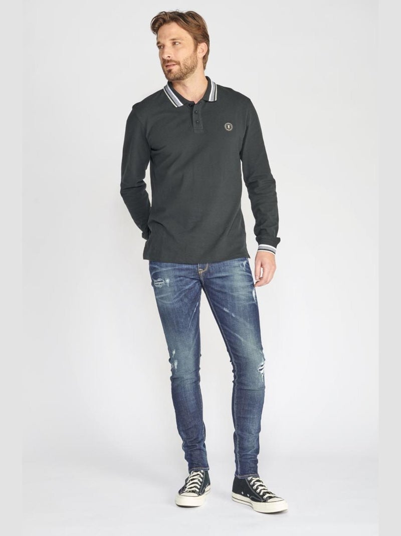 Jeans POWER skinny 7/8ème 'Le Temps Des Cerises' Bleu - Kiabi