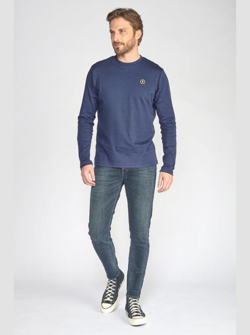 Jeans POWER skinny 7/8ème 'Le Temps Des Cerises' Bleu - Kiabi