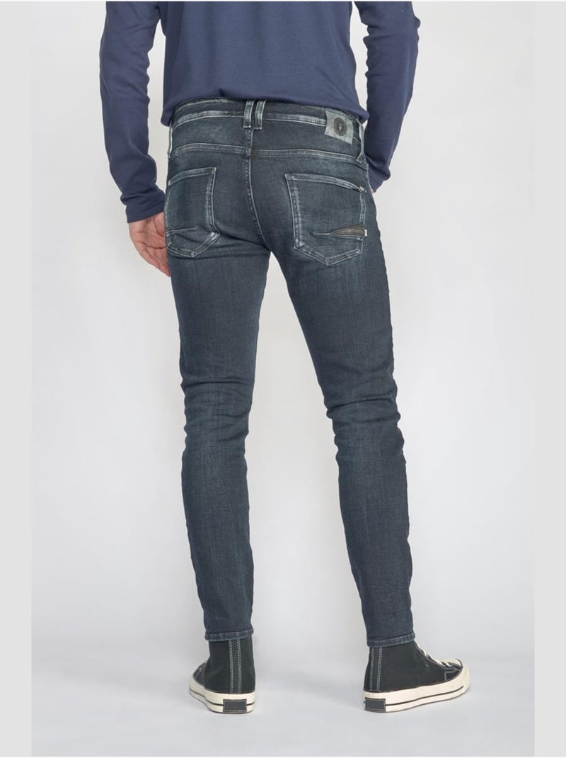 Jeans POWER skinny 7/8ème 'Le Temps Des Cerises' Bleu - Kiabi