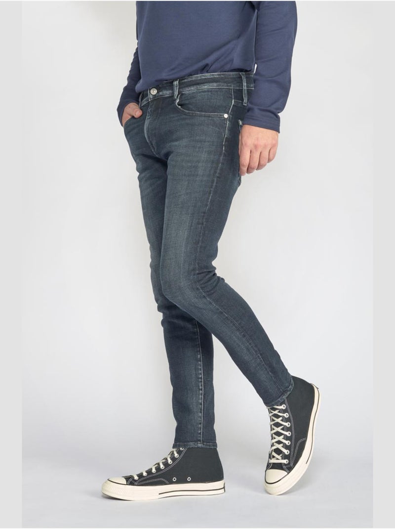 Jeans POWER skinny 7/8ème 'Le Temps Des Cerises' Bleu - Kiabi
