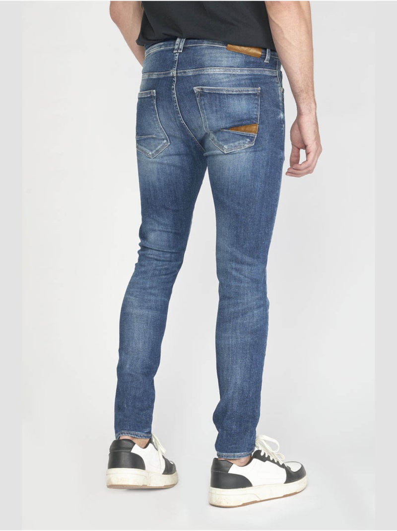 Jeans POWER skinny 7/8ème 'Le Temps Des Cerises' Bleu - Kiabi