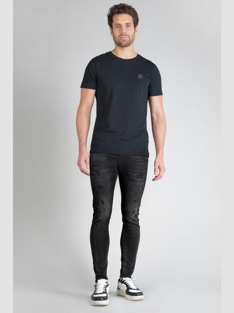 Jeans POWER skinny 7/8ème 'Le Temps Des Cerises' Noir - Kiabi