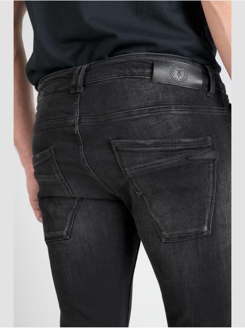 Jeans power skinny 7/8ème 'le temps des cerises' Noir - Kiabi
