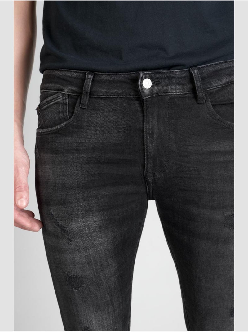 Jeans power skinny 7/8ème 'le temps des cerises' Noir - Kiabi