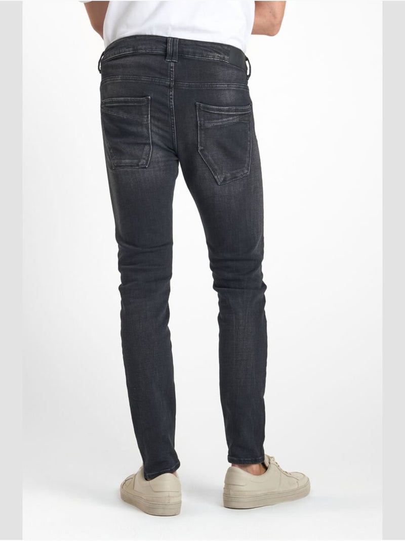 Jeans power skinny 7/8ème 'le temps des cerises' Noir - Kiabi