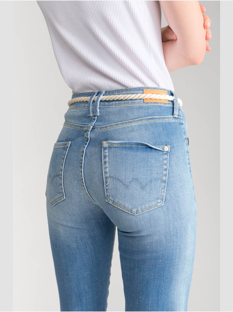 Jeans pricilia droite 7/8ème 'Le Temps Des Cerises' Bleu - Kiabi