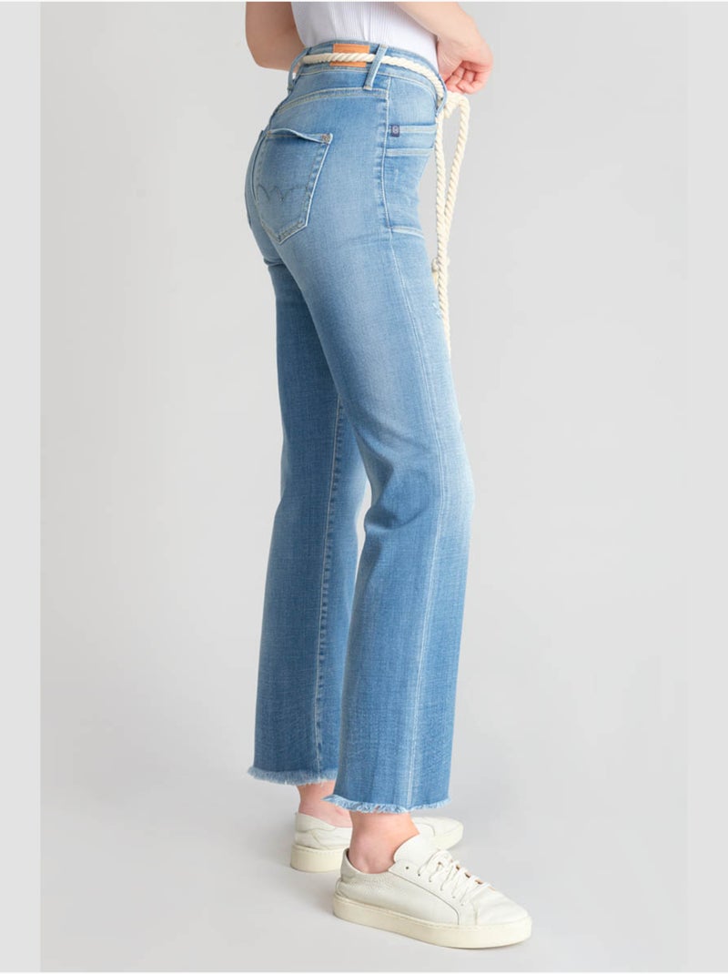 Jeans pricilia droite 7/8ème 'Le Temps Des Cerises' Bleu - Kiabi