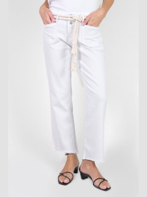 Jeans PRISKA droite 7/8ème 'Le Temps Des Cerises' - Kiabi