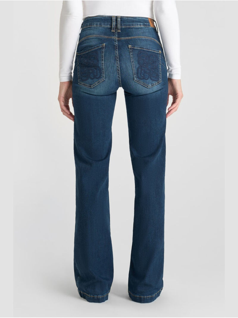 Jeans PULP high flare flare 'Le Temps Des Cerises' Bleu - Kiabi