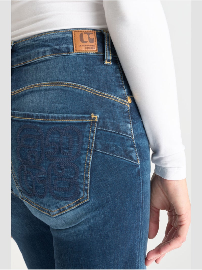 Jeans PULP high flare flare 'Le Temps Des Cerises' Bleu - Kiabi