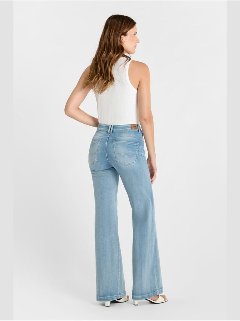 Jeans PULP high flare flare 'Le Temps Des Cerises' Bleu - Kiabi