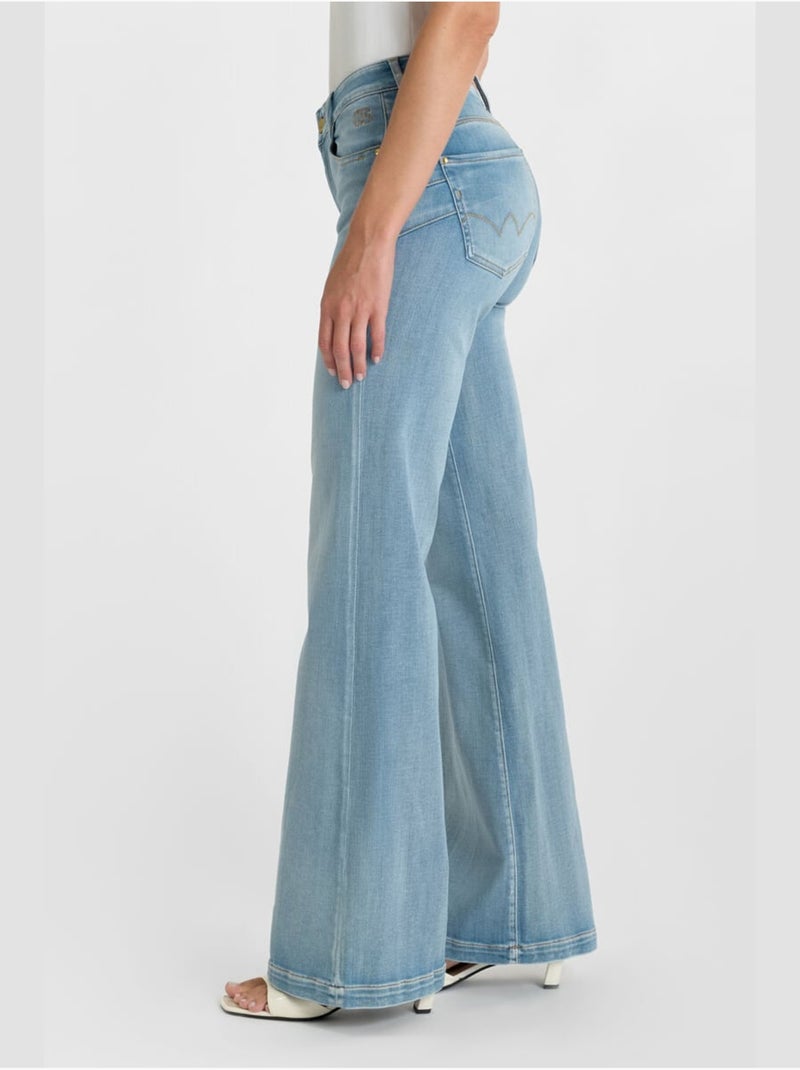 Jeans PULP high flare flare 'Le Temps Des Cerises' Bleu - Kiabi