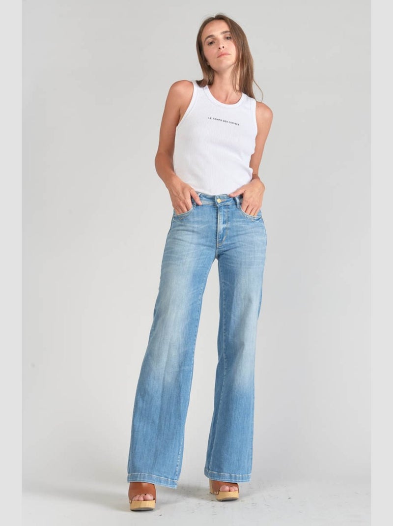 Jeans PULP high flare flare très évasé 'Le Temps Des Cerises' Bleu - Kiabi