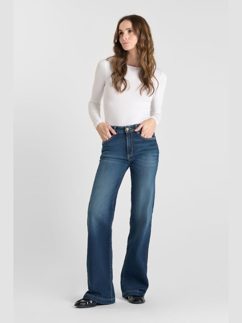 Jeans PULP high flare flare très évasé 'Le Temps Des Cerises' Bleu - Kiabi