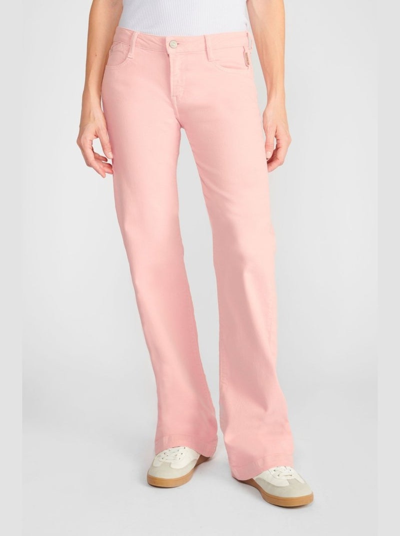 Jeans PULP high flare flare très évasé 'Le Temps Des Cerises' Rose - Kiabi