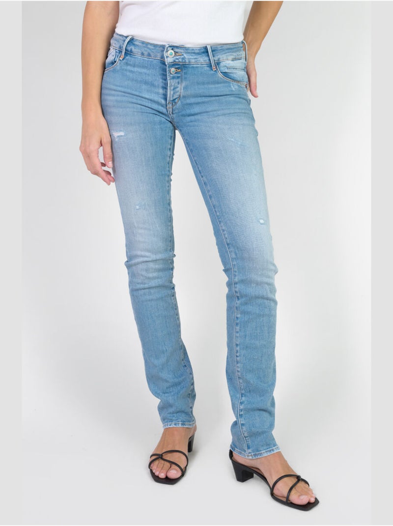 Jeans PULP push-up droite 'Le Temps Des Cerises' Bleu - Kiabi