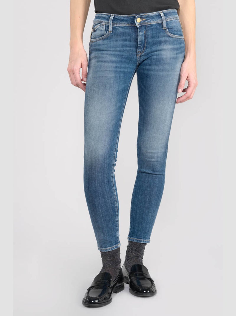 Jeans PULP push-up slim 7/8ème 'Le Temps Des Cerises' Bleu - Kiabi