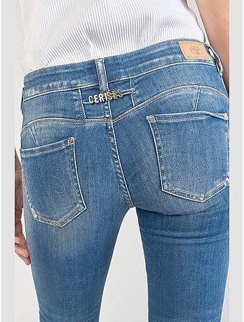 Jeans PULP push-up slim 7/8ème 'Le Temps Des Cerises'