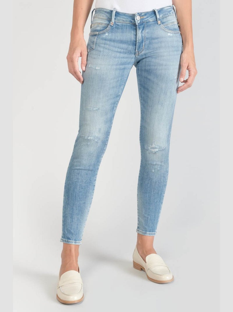 Jeans PULP push-up slim 7/8ème 'Le Temps Des Cerises' Bleu - Kiabi