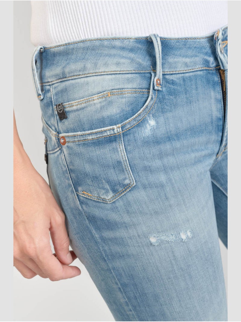 Jeans PULP push-up slim 7/8ème 'Le Temps Des Cerises' Bleu - Kiabi