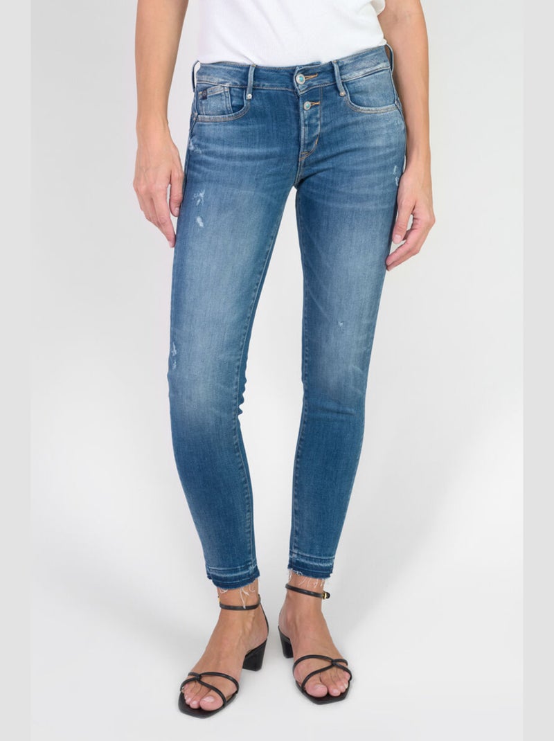 Jeans PULP push-up slim 7/8ème 'Le Temps Des Cerises' Bleu - Kiabi