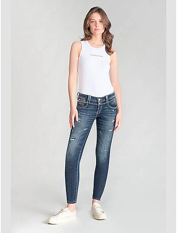 Jeans pulp push-up slim 7/8ème 'le temps des cerises'