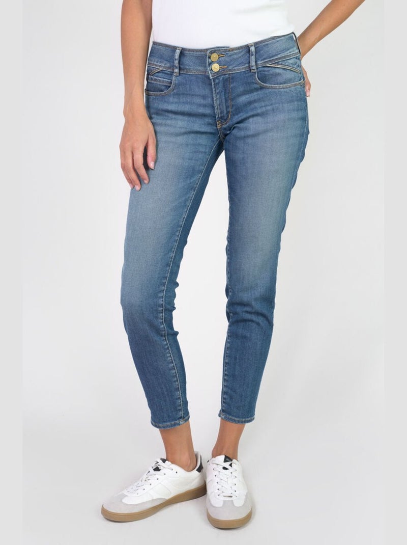Jeans PULP push-up slim 7/8ème 'Le Temps Des Cerises' Bleu - Kiabi