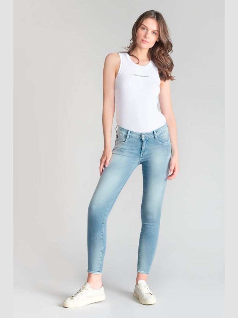 Jeans PULP push-up slim 7/8ème 'Le Temps Des Cerises' Bleu - Kiabi