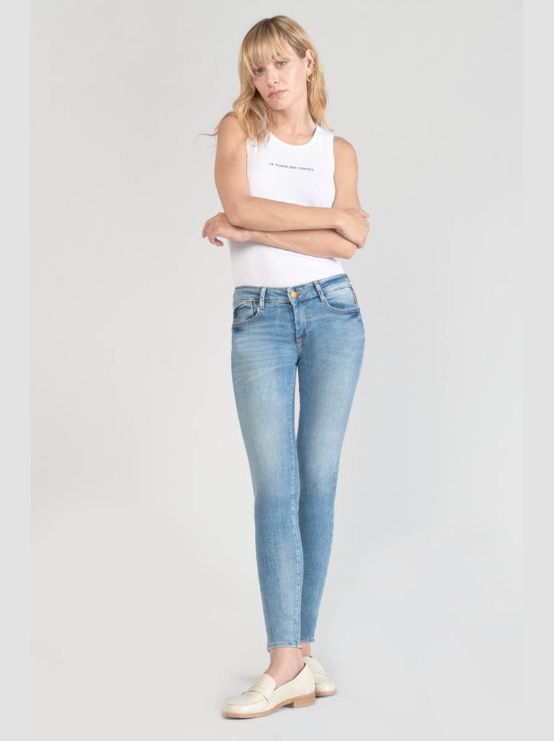 Jeans PULP push-up slim 7/8ème 'Le Temps Des Cerises' Bleu - Kiabi